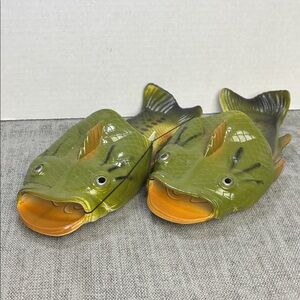 NWT Bass Fish Slippers